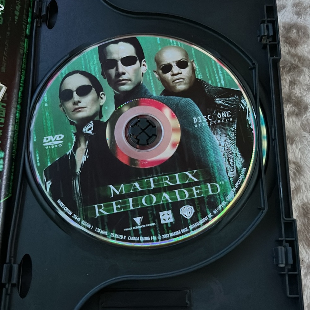 ☑️Matrix Reloaded Widescreen Edition DVD - Picture 3 of 5
